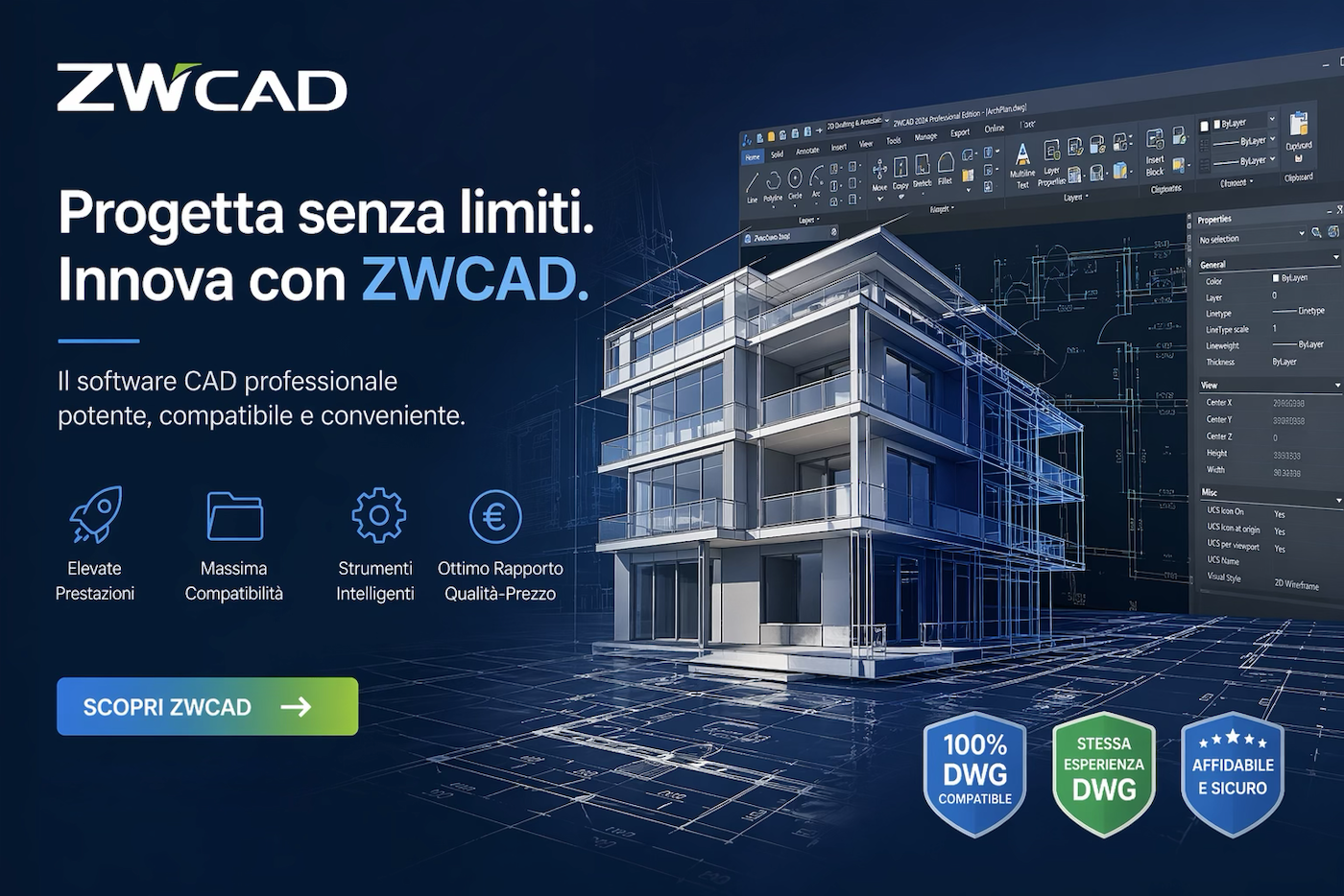 Postazione CAD con ZWCAD
